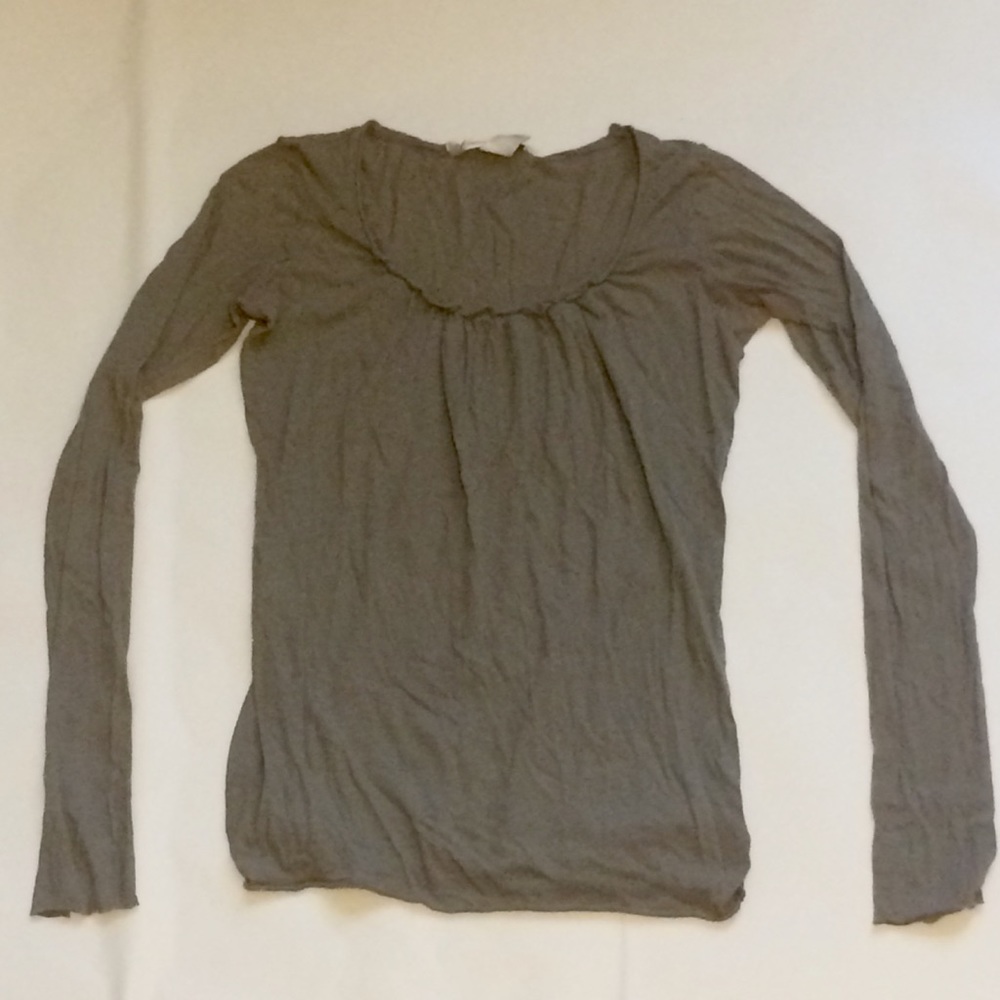Long Sleeve, Sage, Kenneth Cole Top, XS